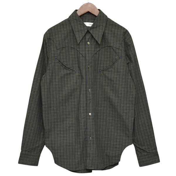 TOGA TOO Cotton plaid shirt ウエスタンチェックシャツ TZ242-FJ905 古着・中古-1枚目のアイテム画像