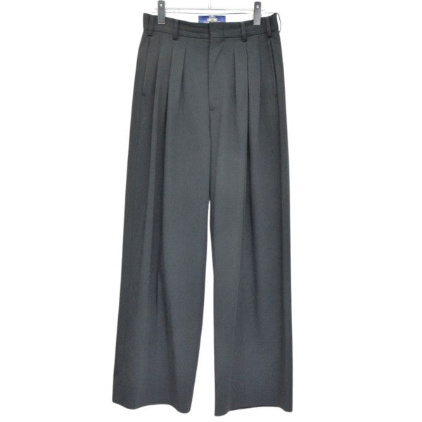 タックワイドストレートスラックス　ワイドパンツ　SHIKITARI2024-8