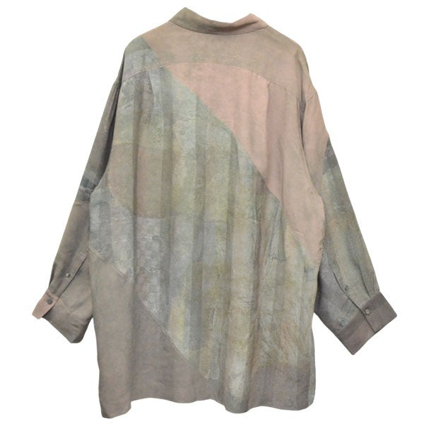 2024SS　Spiral Printing Oversized Long Shirt　スパイラル プリンティング オーバーサイズド ロングシャツ　OM2410720