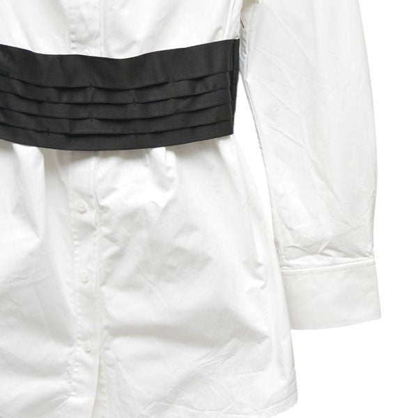 ALEXANDER WANG Deconstructed mini dress ウエストゴムベルトシャツワンピース 1WC1256712 古着・中古-4枚目のアイテム画像