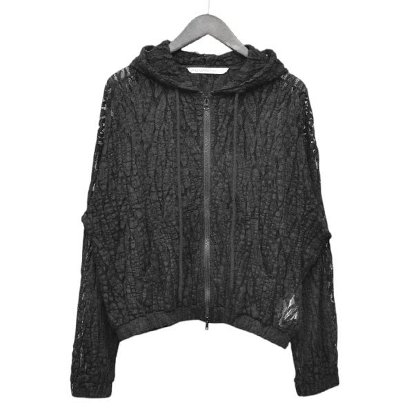 2024SS　UNEVEN RACE ZIP UP HOODIE　アンイーブンレースジップアップフーディ　パーカー　5A002-0424-04
