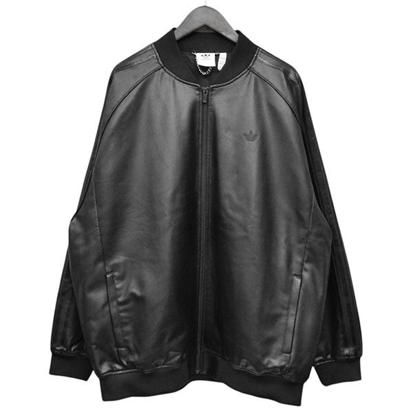 adidas 2025SS SST トラックトップ フェイクトラックレザージャケット JC8220 古着・中古-1枚目のアイテム画像