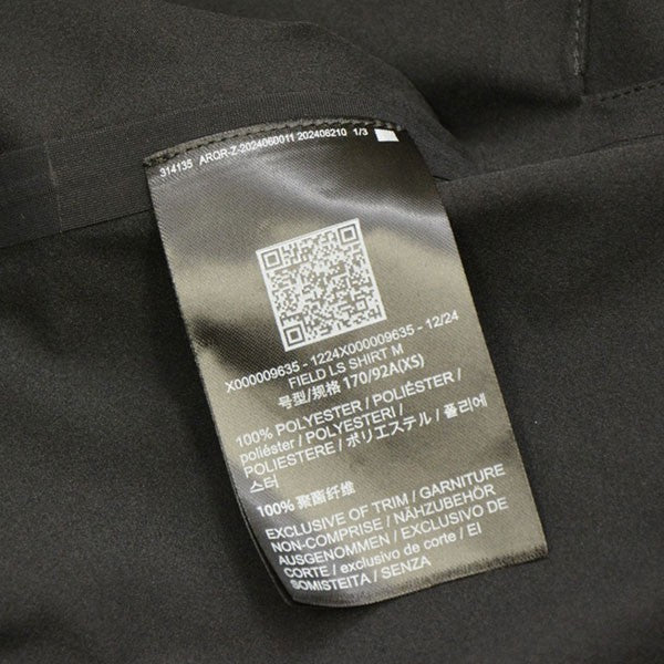 ARC’TERYX VEILANCE 2025SS Field Long Sleeve Shirt フィールドロングスリーブシャツ X000009635 古着・中古-6枚目のアイテム画像