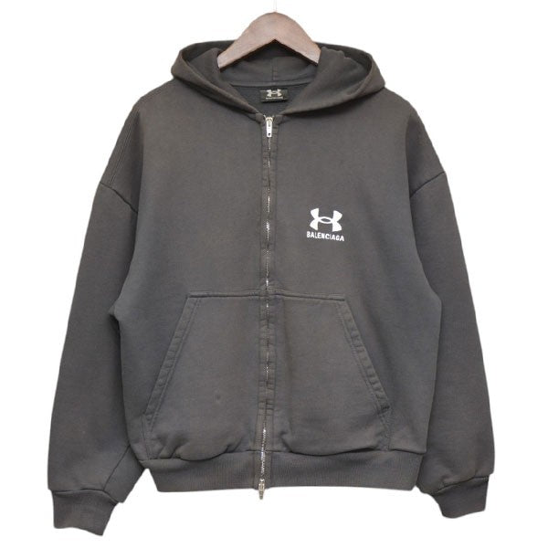 BALENCIAGA×UNDER ARMOUR 2024AW Zip Up Hoodie ジップパーカー スウェット A35J 803264 古着・中古-1枚目のアイテム画像