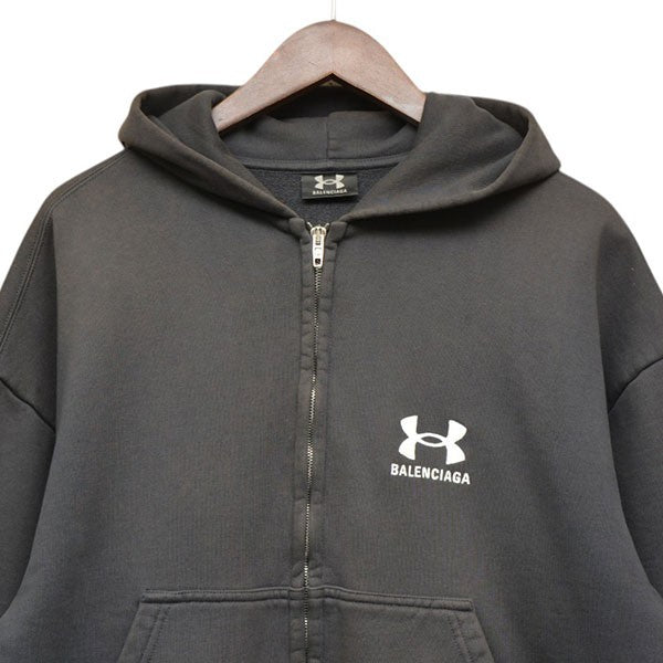 BALENCIAGA×UNDER ARMOUR 2024AW Zip Up Hoodie ジップパーカー スウェット A35J 803264 古着・中古-3枚目のアイテム画像