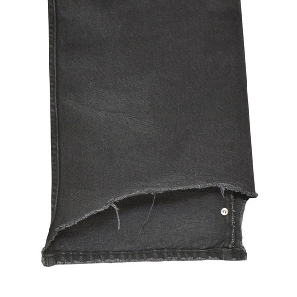 flared baggy jeans black　フレアバギーデニムパンツ