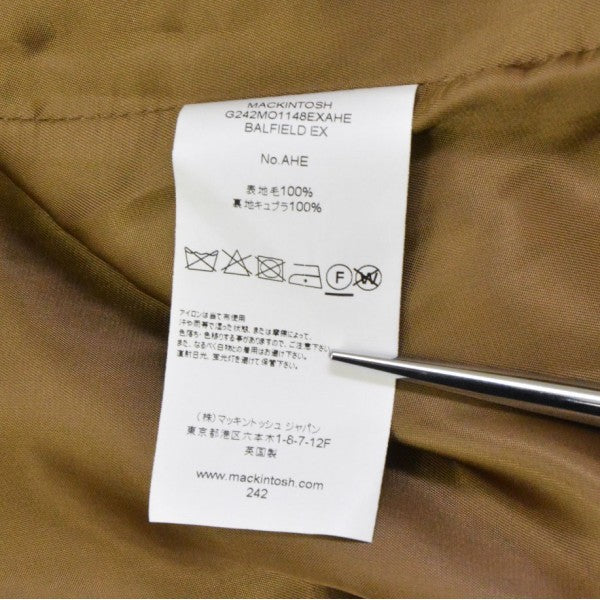 別注　BALFIELD　ガンクラブチェックラグランスリーブバルカラーコート　ステンカラーコート　21-19-0485-118
