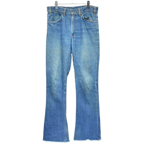 1970s　ボタン裏8刻印　フレアデニムパンツ　オレンジタブ　646-0217