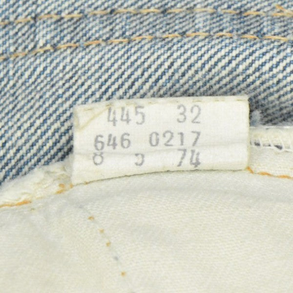 1970s　ボタン裏8刻印　フレアデニムパンツ　オレンジタブ　646-0217