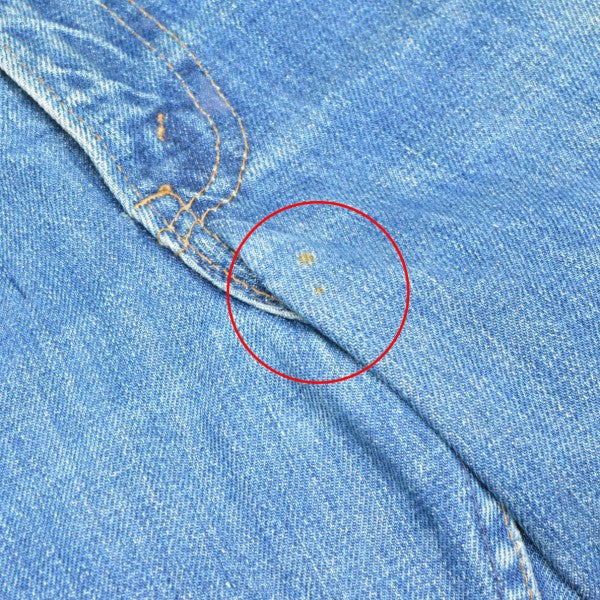 1970s　ボタン裏8刻印　フレアデニムパンツ　オレンジタブ　646-0217