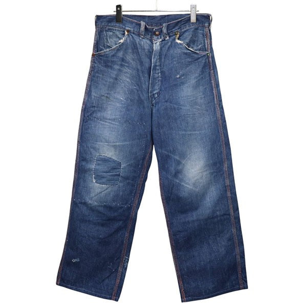 1950年代 片爪　UNION MADE　ペインターデニム　デニムパンツ　SERVALジップ