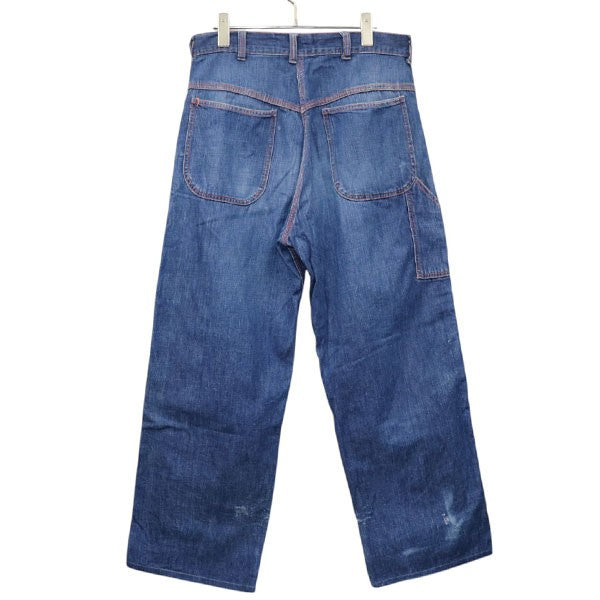 1950年代 片爪　UNION MADE　ペインターデニム　デニムパンツ　SERVALジップ