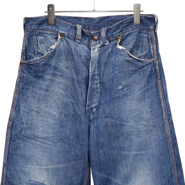1950年代 片爪　UNION MADE　ペインターデニム　デニムパンツ　SERVALジップ