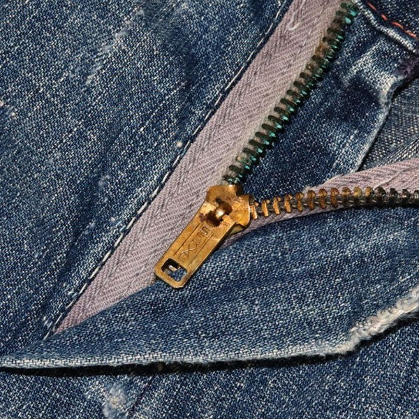1950年代 片爪　UNION MADE　ペインターデニム　デニムパンツ　SERVALジップ