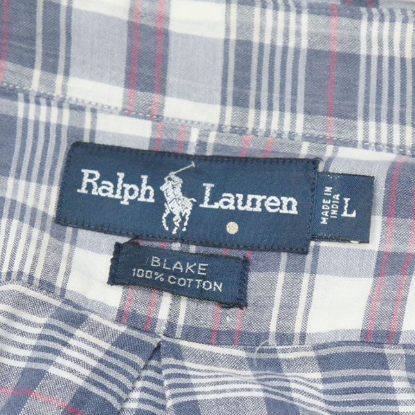 BLAKE　ボタンダウンチェックシャツ　ブラウス