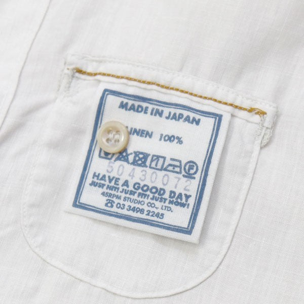 45R(フォーティファイブアール) リネンの908オーシャン比翼シャツ