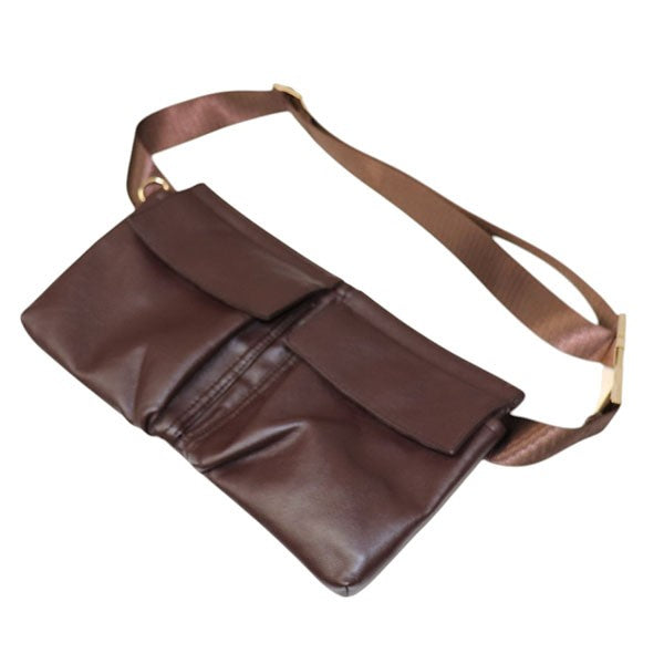 2026SS　Synthetic leather belt bag　シネティックレザーベルトバッグ　フェイクレザーショルダーバッグ　11-61-0771-965