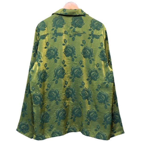 2026SS　Cowboy One-Up Shirt Rose Jacquard　カウボーイワンアップローズジャカードシャツ　オープンカラーシャツ　SX267