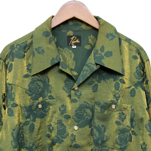 2026SS　Cowboy One-Up Shirt Rose Jacquard　カウボーイワンアップローズジャカードシャツ　オープンカラーシャツ　SX267