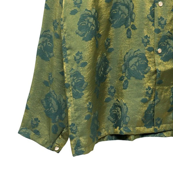 2026SS　Cowboy One-Up Shirt Rose Jacquard　カウボーイワンアップローズジャカードシャツ　オープンカラーシャツ　SX267
