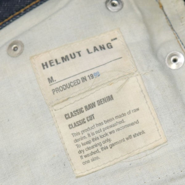 1999年モデル 本人期　CLASSIC RAW DENIM　クラシックロウデニムパンツ　138 HL 0001 001 09