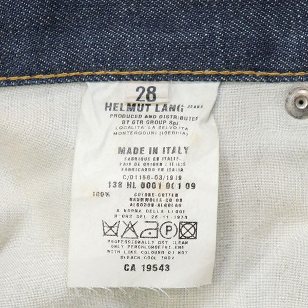 1999年モデル 本人期　CLASSIC RAW DENIM　クラシックロウデニムパンツ　138 HL 0001 001 09
