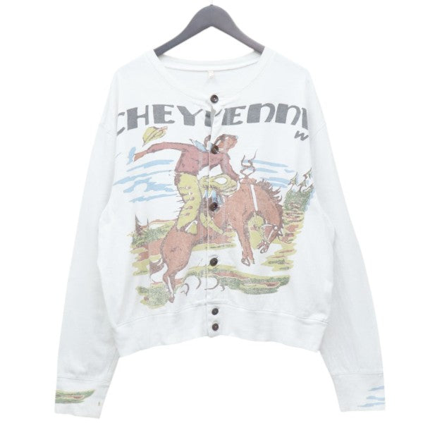 2025SS　cowboy-print cardigan　カウボーイプリントコットンカーディガン　25ss-t-08