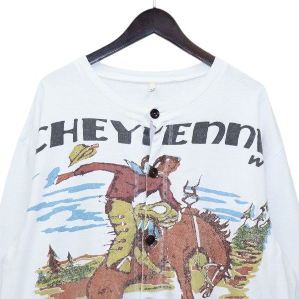 2025SS　cowboy-print cardigan　カウボーイプリントコットンカーディガン　25ss-t-08