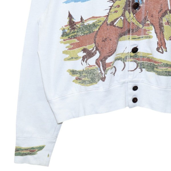 2025SS　cowboy-print cardigan　カウボーイプリントコットンカーディガン　25ss-t-08