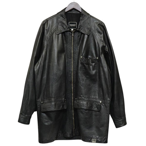 Vintage　ジップレザーカーコート　レザージャケット　Archive　アーカイヴ