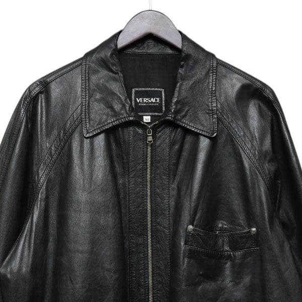 Vintage　ジップレザーカーコート　レザージャケット　Archive　アーカイヴ