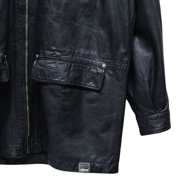 Vintage　ジップレザーカーコート　レザージャケット　Archive　アーカイヴ