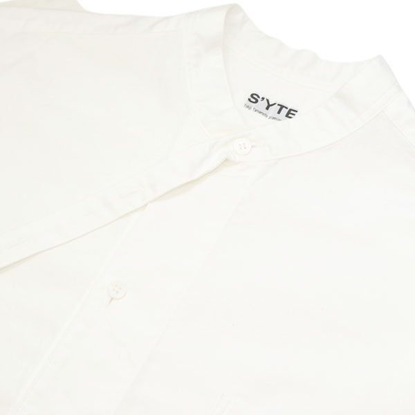 2024AW　COTTON TWILL BORO APPLIQUE STAND COLLAR SHIRT　スタンドカラーシャツ　UB-B15-017-1-03