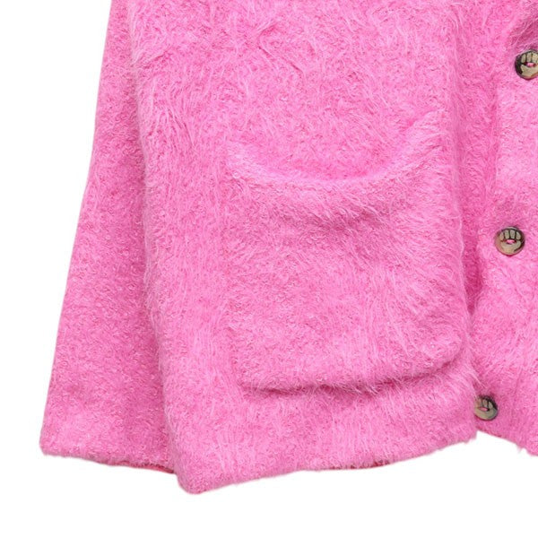 Suri Alpaca Cardigan　アルパカ混シャギーカーディガン　TIB25-AL1004ML