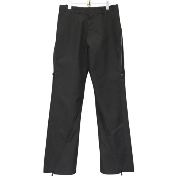 HELIOT EMIL 2024SS TURING ZIP BLACK PANTS ターニングジップパンツ 241295M191009 古着・中古-1枚目のアイテム画像