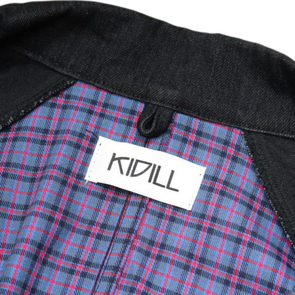 2019SS　Kung-Fu Jacket　チェック切替カンフージャケット　チャイナブルゾン　KL342