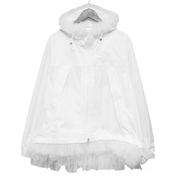 noir kei ninomiya 2026AW エステルタイプライターナイロンチュールブラウス エステルパーカー 3R-B009 古着・中古-1枚目のアイテム画像