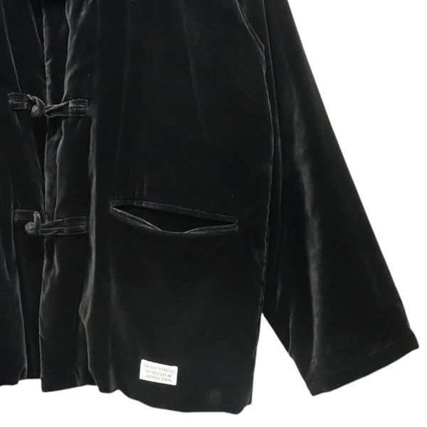 WACKO MARIA 2023SS KUNG-FU JACKET ベロアカンフージャケット チャイナジャケット カーディガン 23SSE-WMO-BL01 古着・中古-5枚目のアイテム画像