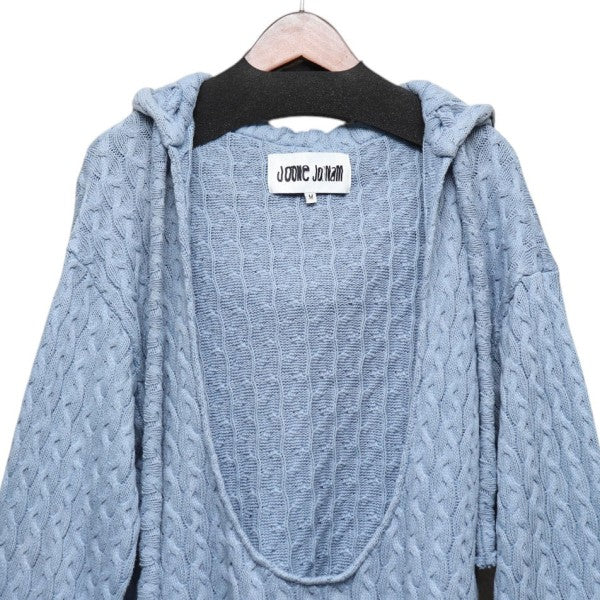 JOONE JOONAM 2025SS HOLY HOLE HOODIE コットンニットパーカー セーター 古着・中古-3枚目のアイテム画像