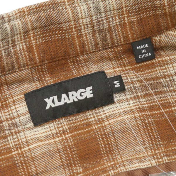 PLAID PANEL L S SHIRT　プレイドパネルロングスリーブチェックシャツ　101263014003