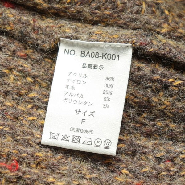 BALLAST ARK 2023AW V N SHAGGY NEP CARDIGAN Vネックシャギーネップカーディガン BA08-K001 古着・中古-6枚目のアイテム画像