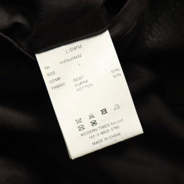 LIDnM 2023SS VINTAGE GOAT RIDING BLOUSON レザーブルゾン lm23ss04432 古着・中古-6枚目のアイテム画像