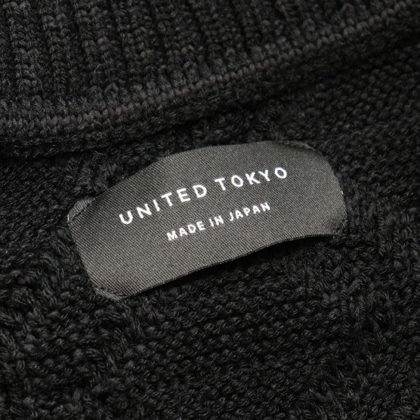UNITED TOKYO 2021AW コンビケーブル オフタートル オーバーサイズタートルネックケーブルニット 131630008 古着・中古-5枚目のアイテム画像