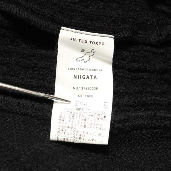 UNITED TOKYO 2021AW コンビケーブル オフタートル オーバーサイズタートルネックケーブルニット 131630008 古着・中古-6枚目のアイテム画像