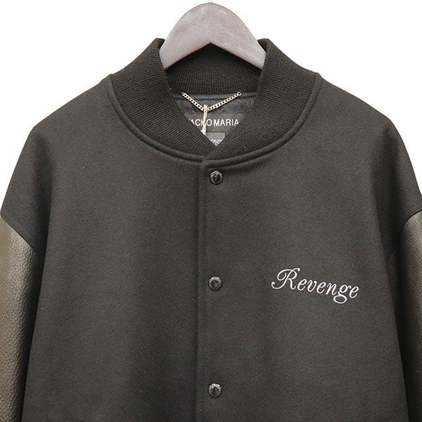 WACKO MARIA×ELLEN VON UNWERTH 2025SS ELLEN VON UNWERTH LEATHER VARSITY JACKET レザーバーシティジャケット EVU-WM-BL01 古着・中古-3枚目のアイテム画像