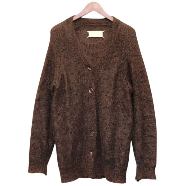 Maison Margiela 1990年代 本人期 モヘアローゲージカーディガン MISS DEANNA 古着・中古-1枚目のアイテム画像