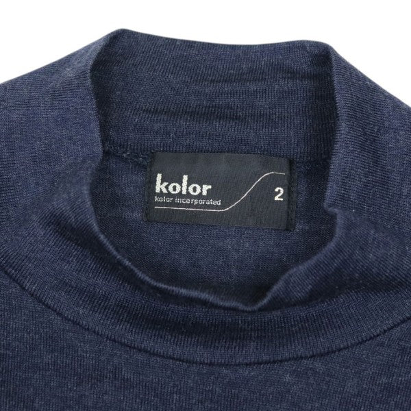 KOLOR 2016AW モックネック切替ニットセーター 16WCM-T18206 古着・中古-5枚目のアイテム画像