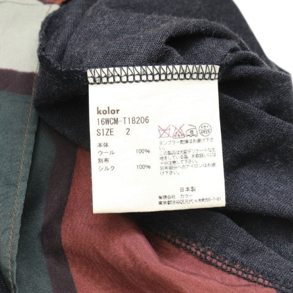 KOLOR 2016AW モックネック切替ニットセーター 16WCM-T18206 古着・中古-6枚目のアイテム画像