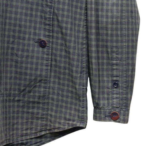 UNDERCOVER 2013SS FUCK刺繍バンドカラーチェックシャツ K4404 古着・中古-5枚目のアイテム画像