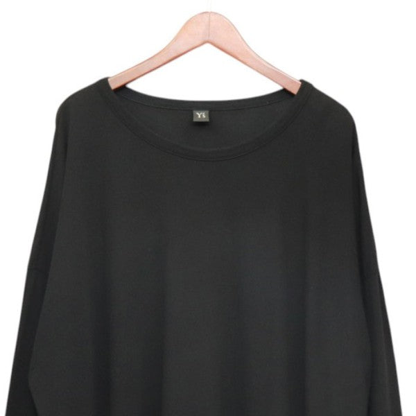 Y’s HARD TWIST JERSEY ROUND NECK BIG T-SHIRT OP ロング丈ロングスリーブTシャツ YO-T26-066 古着・中古-3枚目のアイテム画像